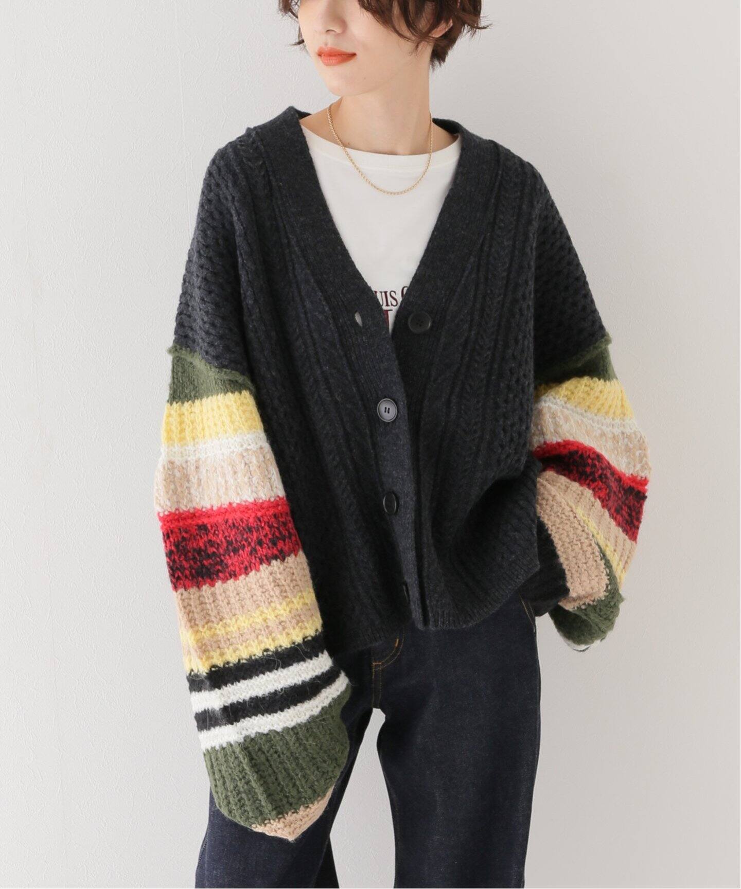 HAKUJI/ハクジ】 ケーブルニットカーディガン（カーディガン）｜IENA  