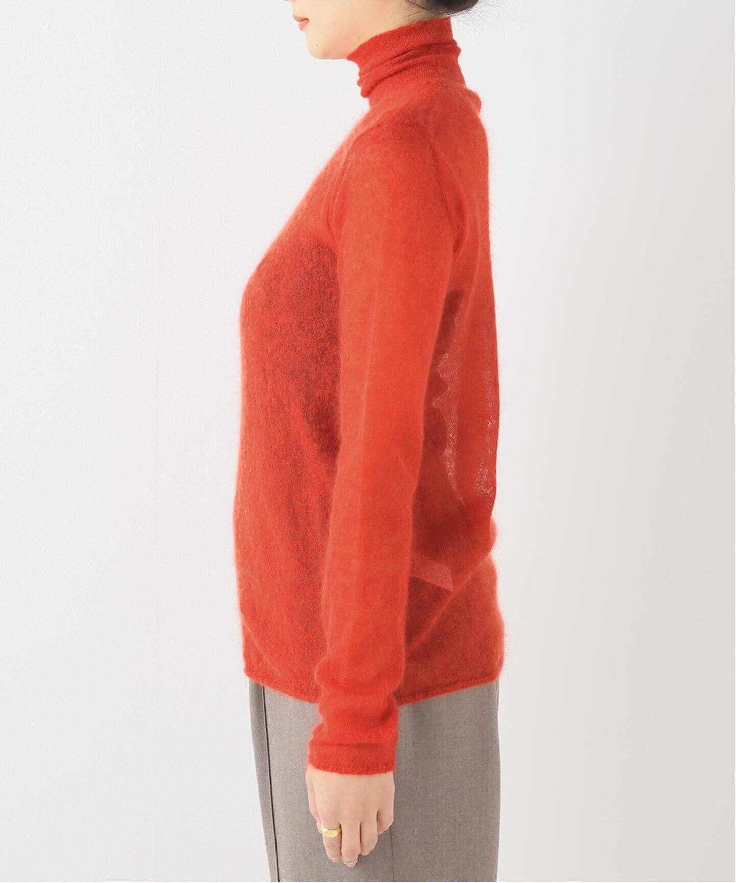 AURALEE/オーラリー】KID MOHAIR SHEER KNIT タートルネック（ニット 