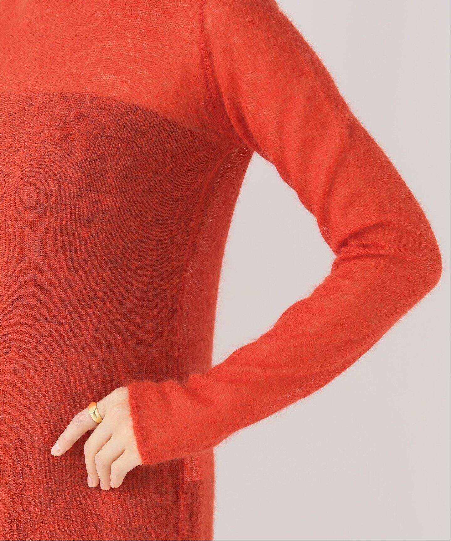 AURALEE/オーラリー】KID MOHAIR SHEER KNIT タートルネック（ニット 