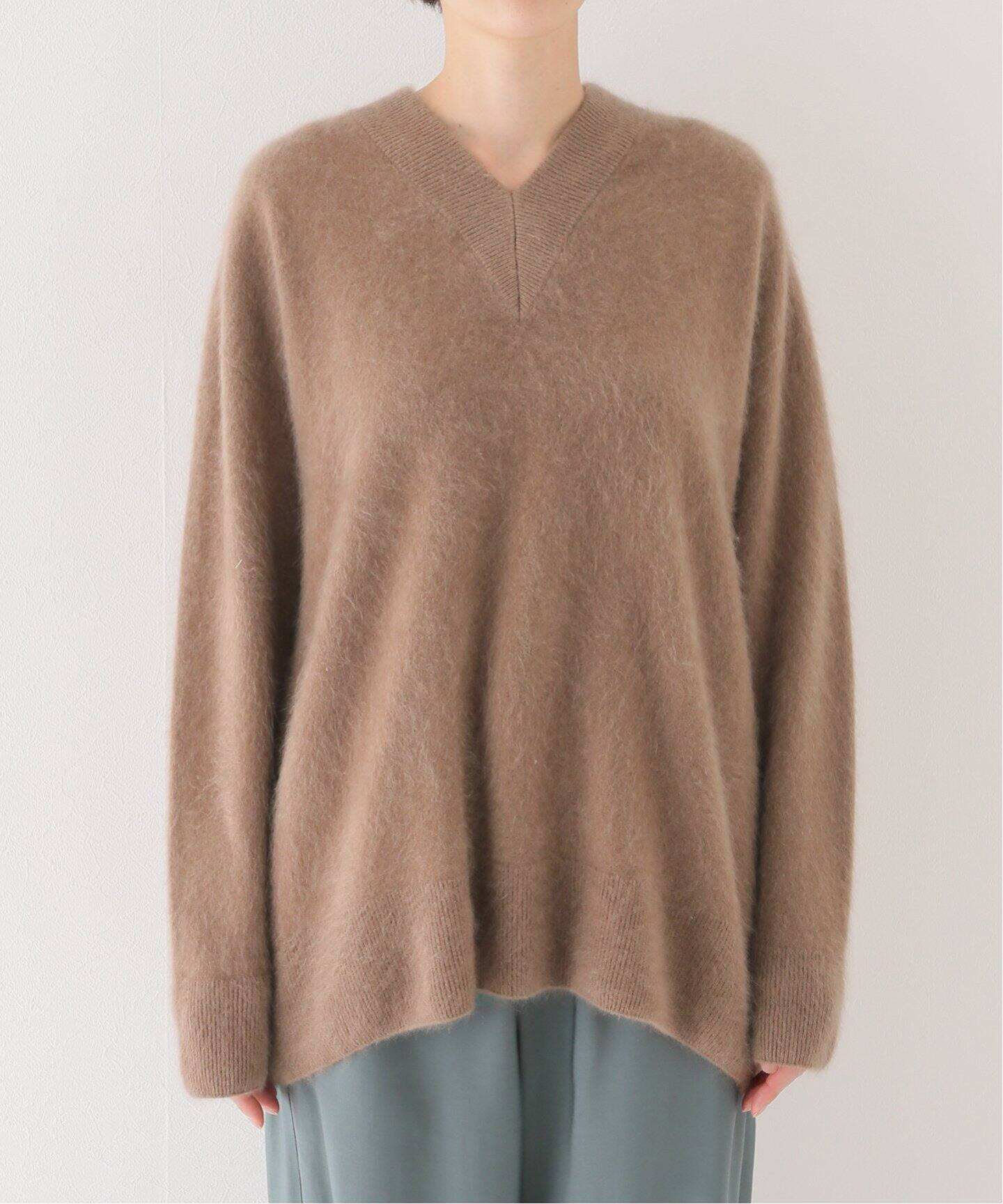 ATONエイトン定番Vネックニットウール100% 