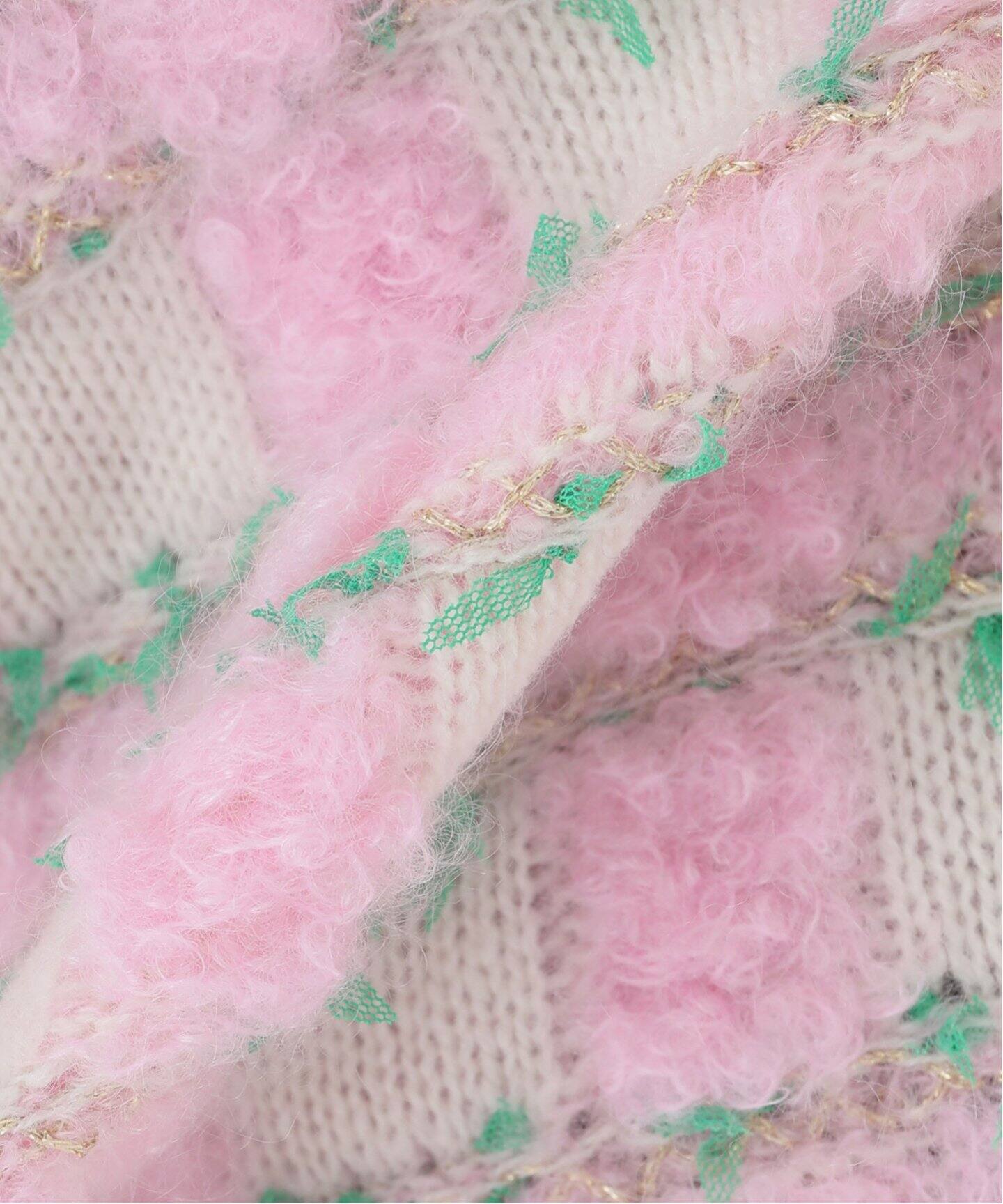leur logette/ルールロジェット】 loop mohair mix カーディガン 