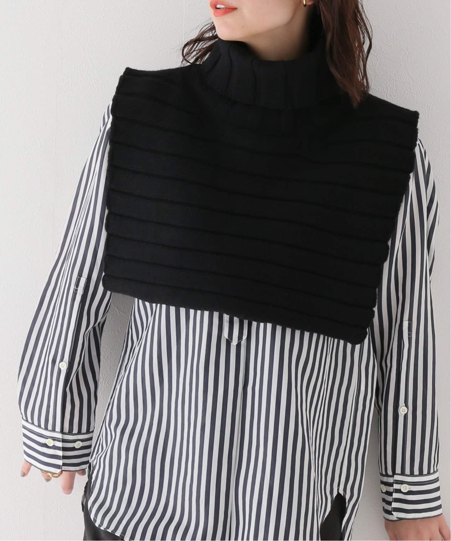 JANE SMITH/ジェーンスミス】5G HIGH NECK KNIT BIBS（ニット