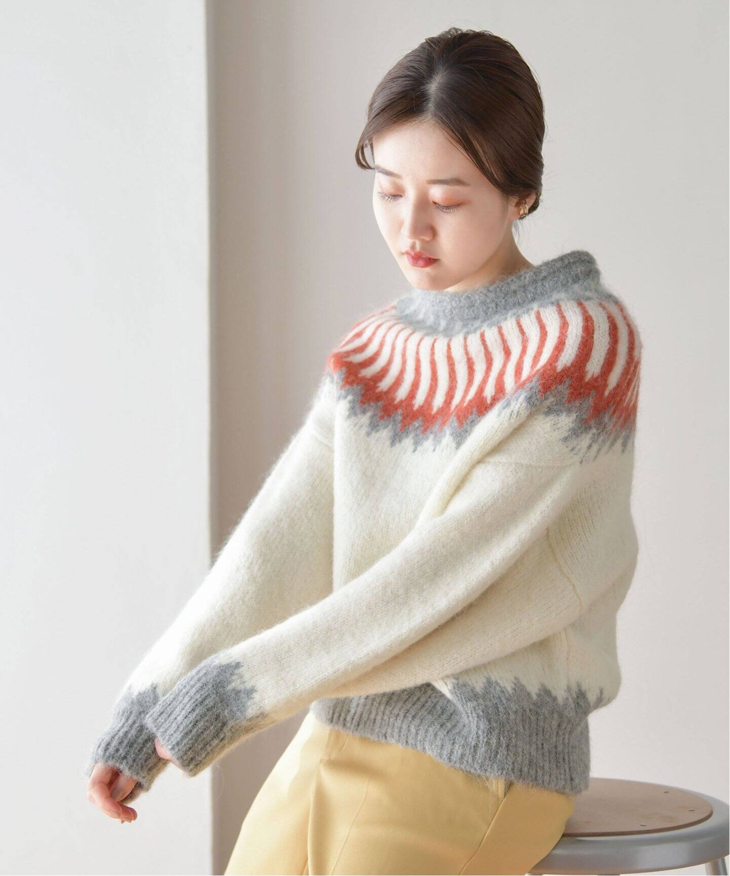 R JUBILEE/アール ジュビリー】NORDIC プルオーバーニット（ニット  