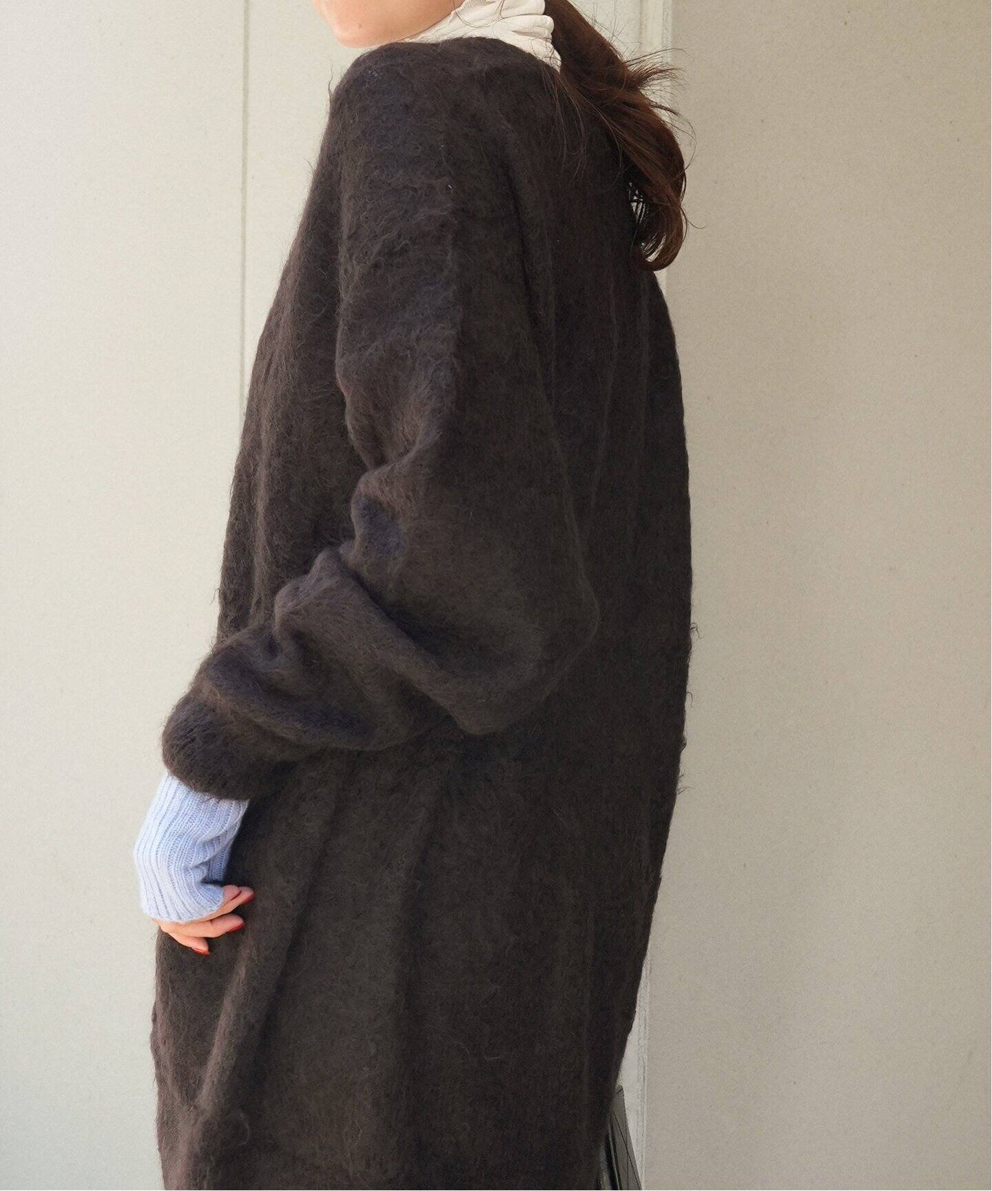 AURALEE/オーラリー】BRUSHED SUPER KID モヘヤMIX カーディガン  