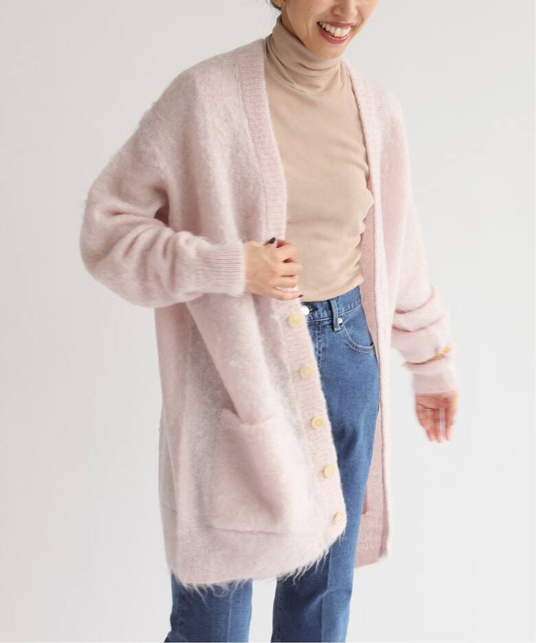 AURALEE/オーラリー】BRUSHED SUPER KID モヘヤMIX カーディガン  