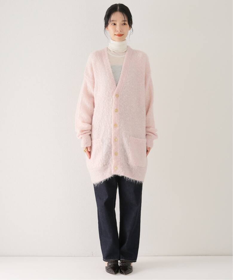 AURALEE/オーラリー】BRUSHED SUPER KID モヘヤMIX カーディガン  