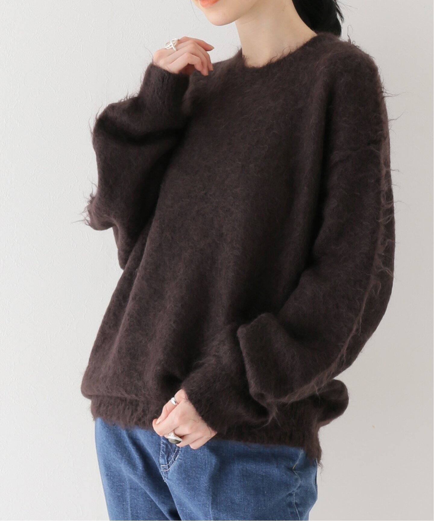 AURALEE/オーラリー】BRUSHED SUPER KID モヘヤ プルオーバー（ニット  