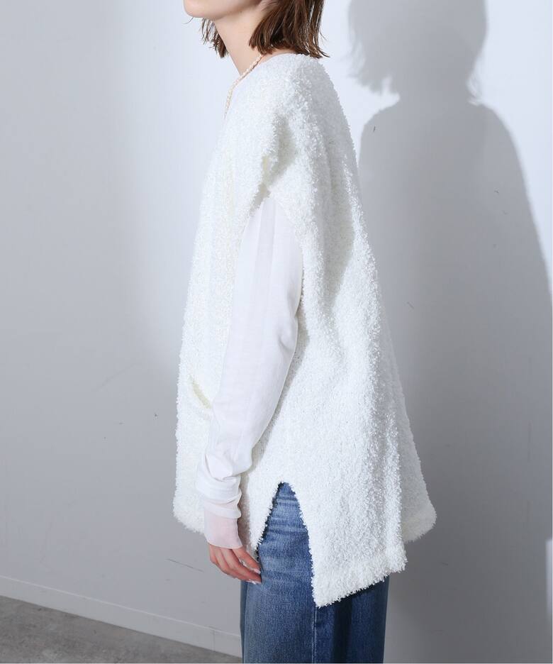 ダブルポケットニットベスト | スローブ イエナ(SLOBE IENA) | マルイウェブチャネル スローブイエナ　ツイードニットベスト