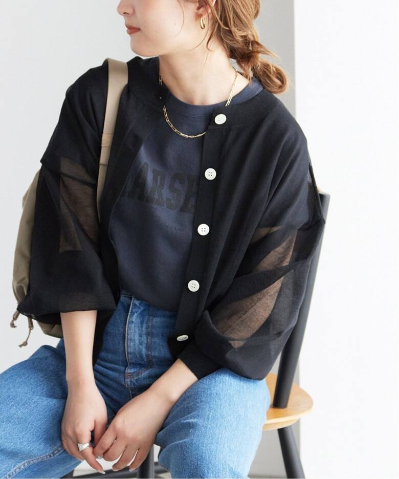 追加》シアーラミーカーディガン（カーディガン）｜SLOBE IENA  