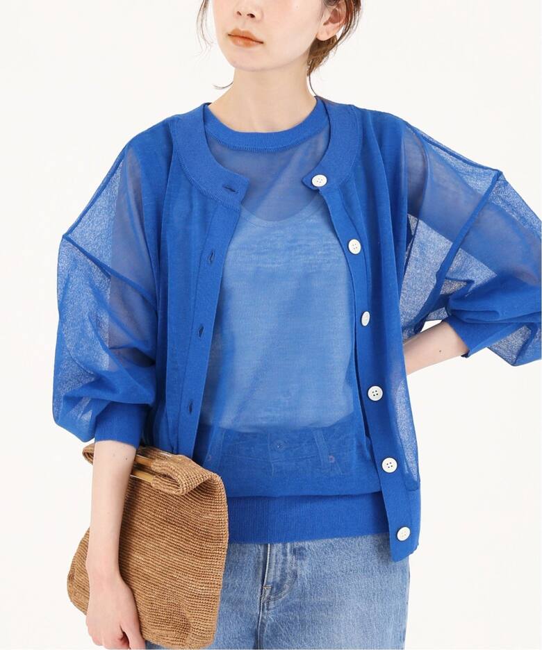 追加》シアーラミーカーディガン（カーディガン）｜SLOBE IENA  