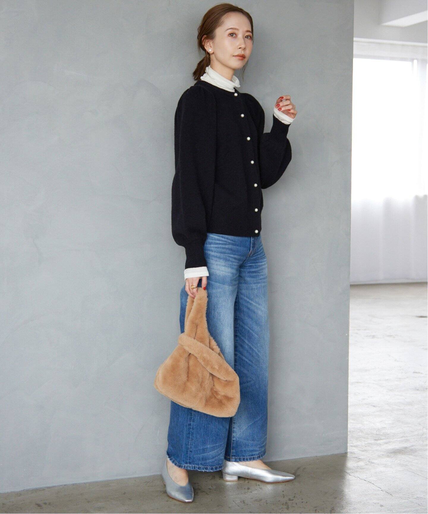 POLLONEパールボタンカーディガン（カーディガン）｜SLOBE IENA  