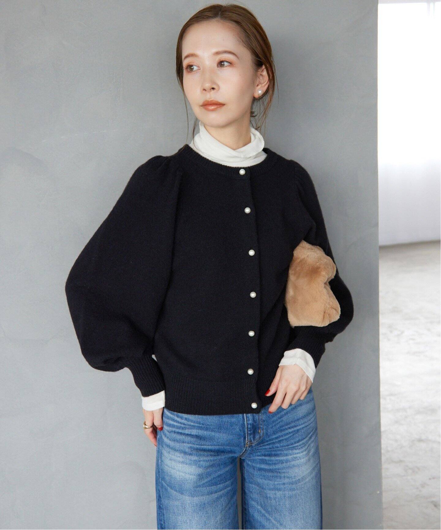 POLLONEパールボタンカーディガン（カーディガン）｜SLOBE IENA  