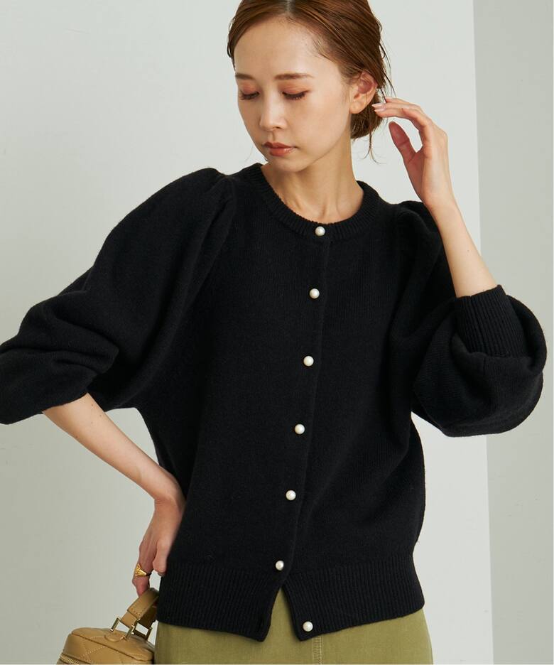 POLLONEパールボタンカーディガン（カーディガン）｜SLOBE IENA  