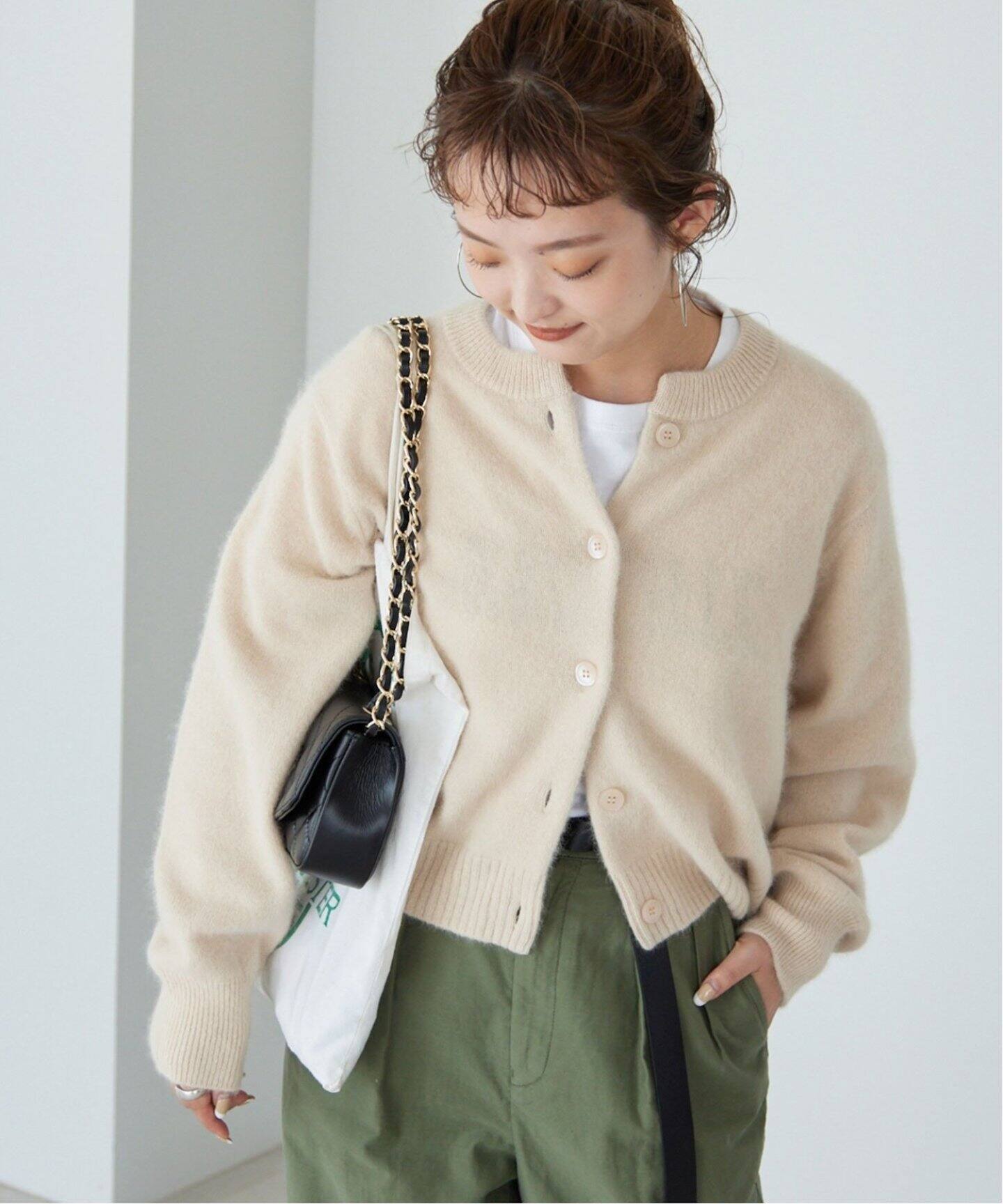 追加》アンゴラ混シャギーカーディガン（カーディガン）｜SLOBE IENA  