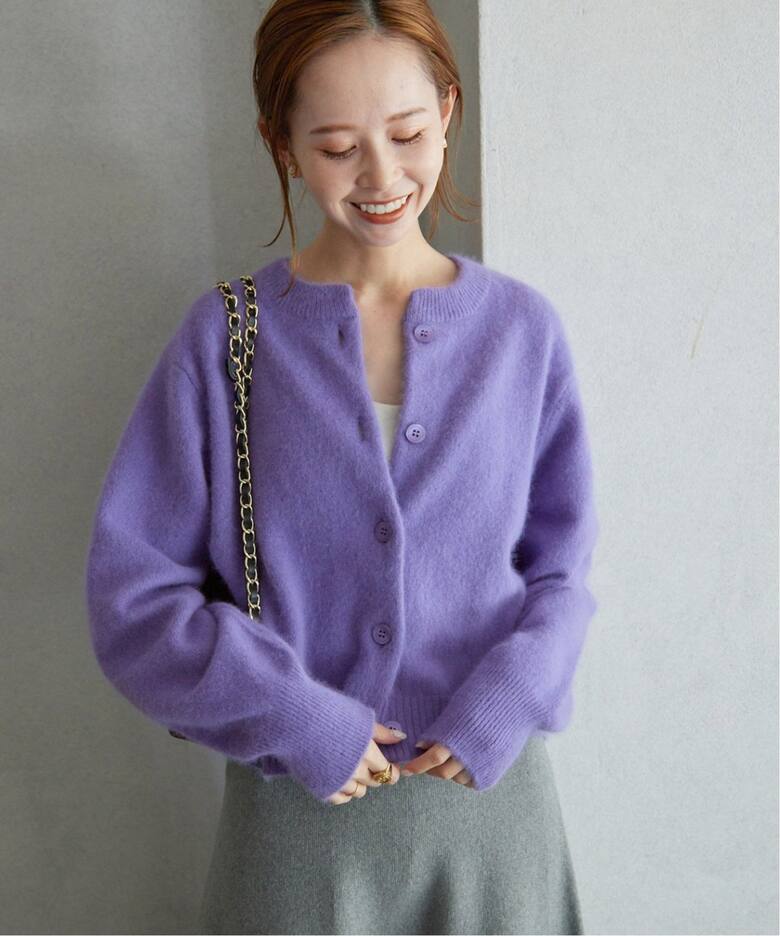 追加》アンゴラ混シャギーカーディガン（カーディガン）｜SLOBE IENA  