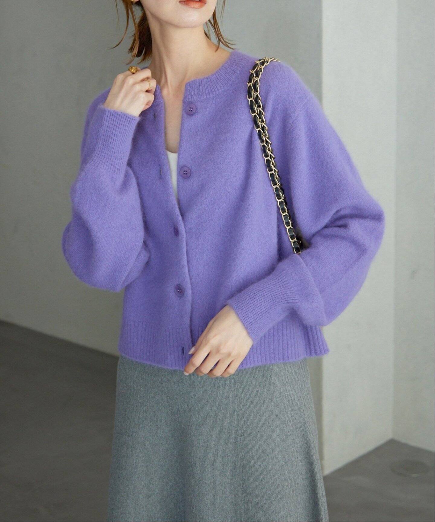 追加》アンゴラ混シャギーカーディガン（カーディガン）｜SLOBE IENA  