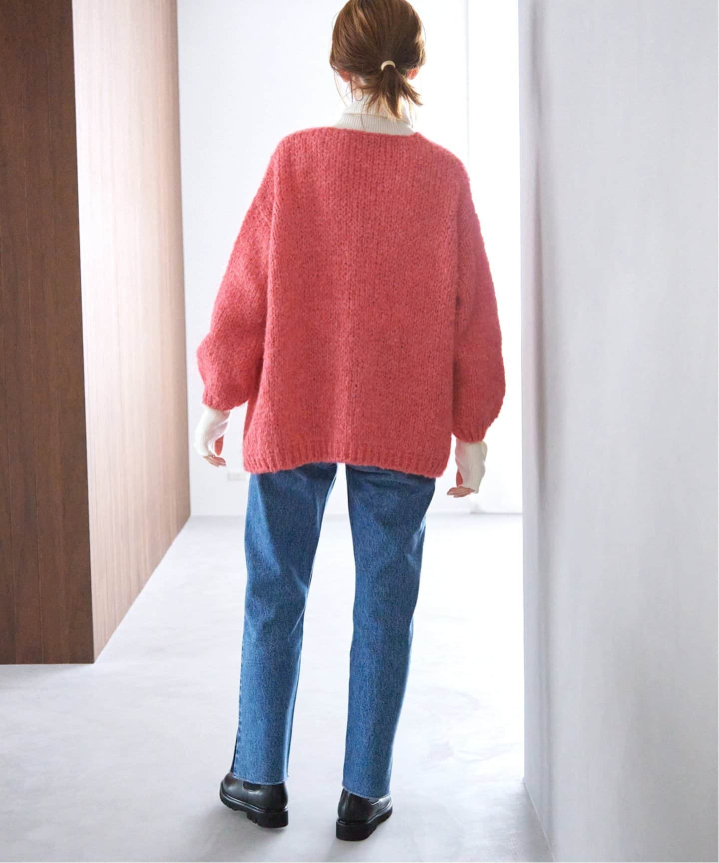 TRICOTS JEAN MARC ニットカーディガン ピンク