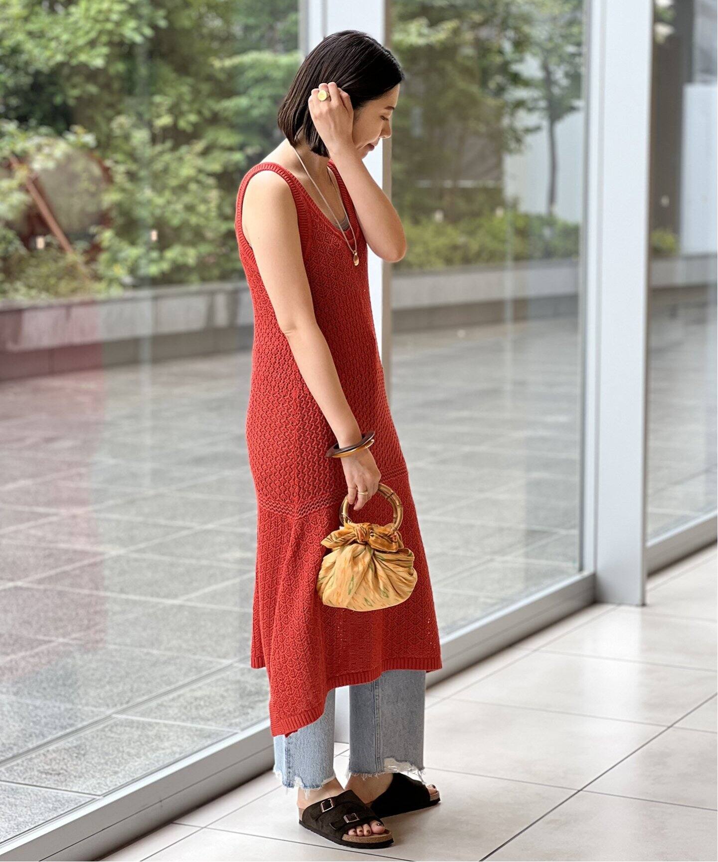 IENA LA BOUCLE 柄編みノースリーブサマードレス（ワンピース）｜IENA  