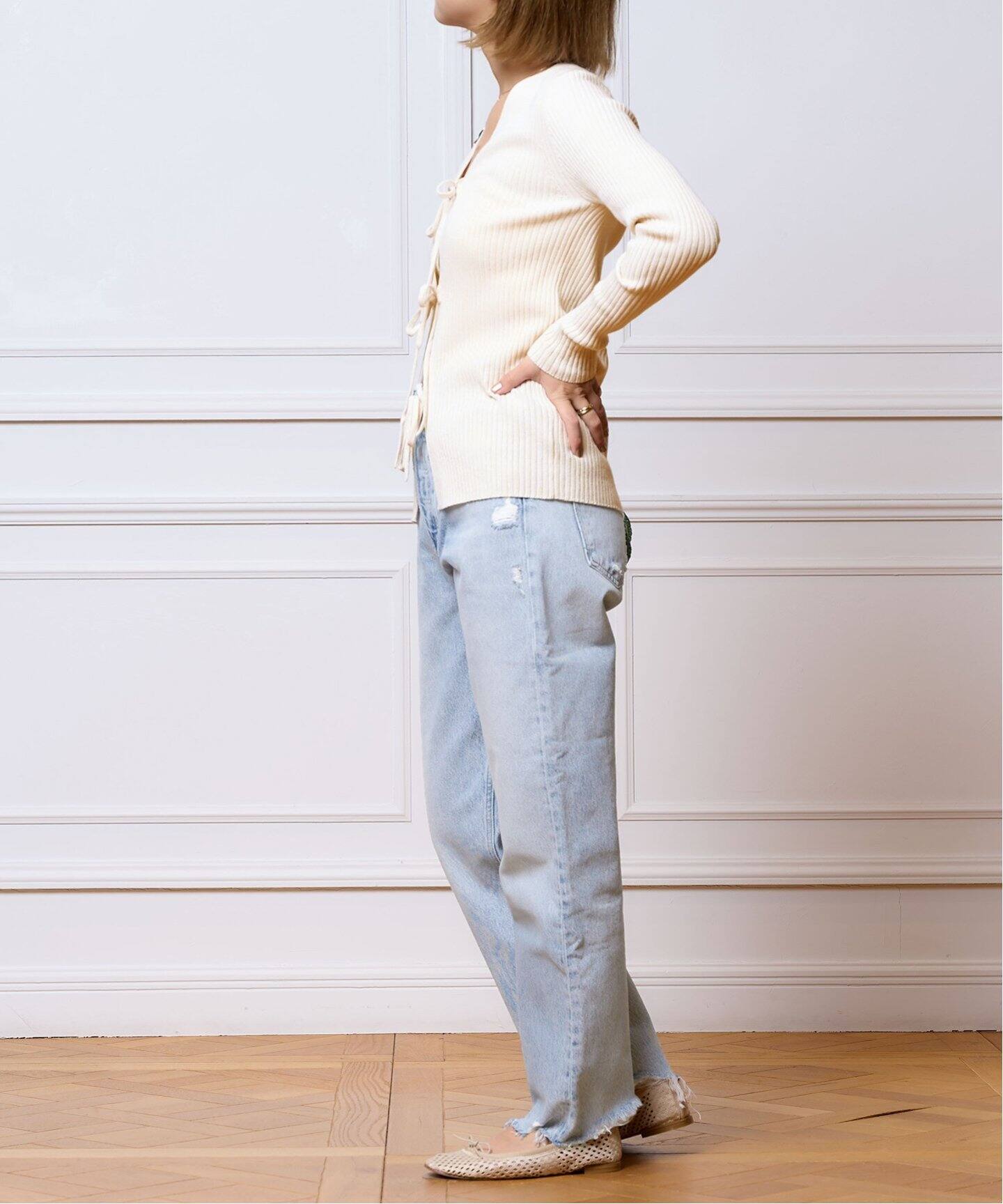 IENA LA BOUCLE CAMILLAリブカーディガン（カーディガン）｜IENA  