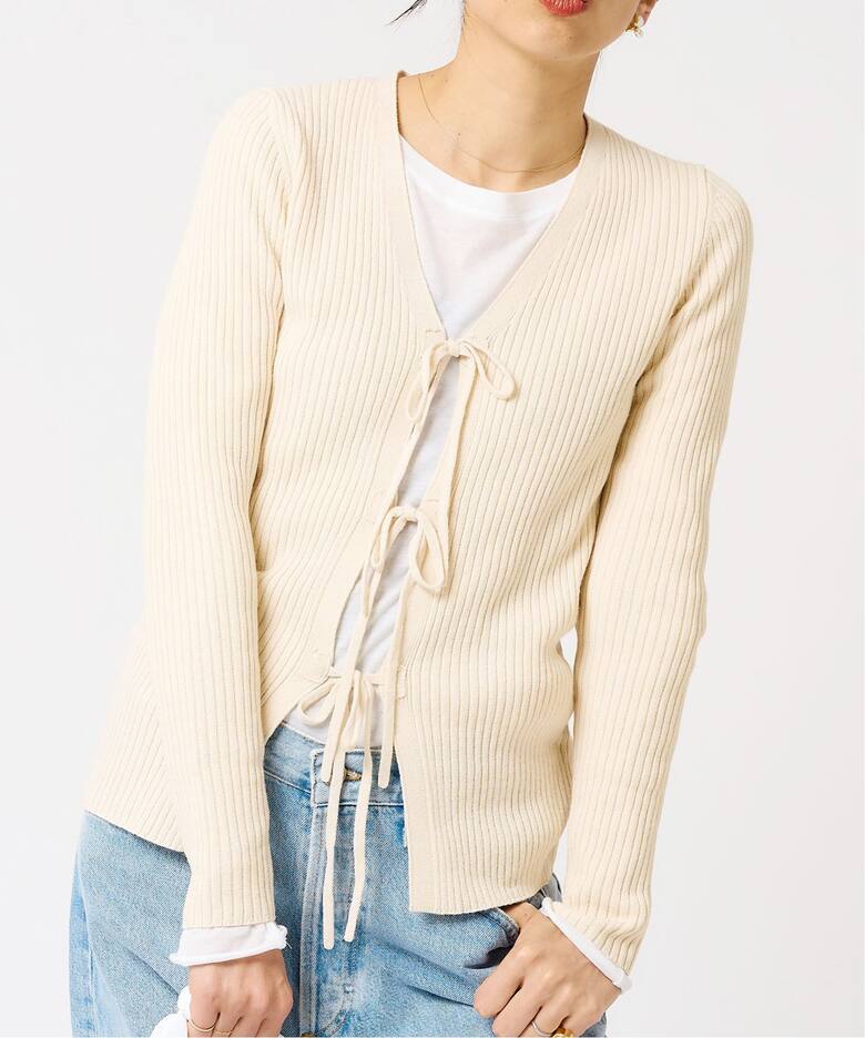 IENA LA BOUCLE CAMILLAリブカーディガン（カーディガン）｜IENA  