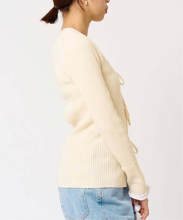 IENA LA BOUCLE CAMILLAリブカーディガン（カーディガン）｜IENA  