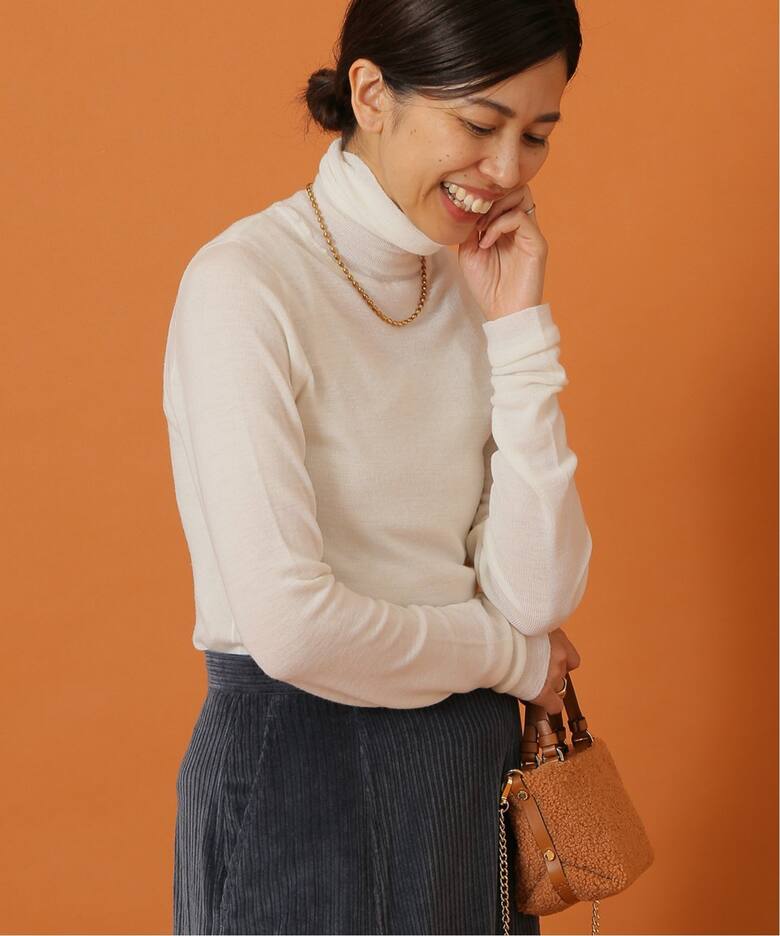 IENA LA BOUCLE Banbury ソフトウールタートルネック（ニット 