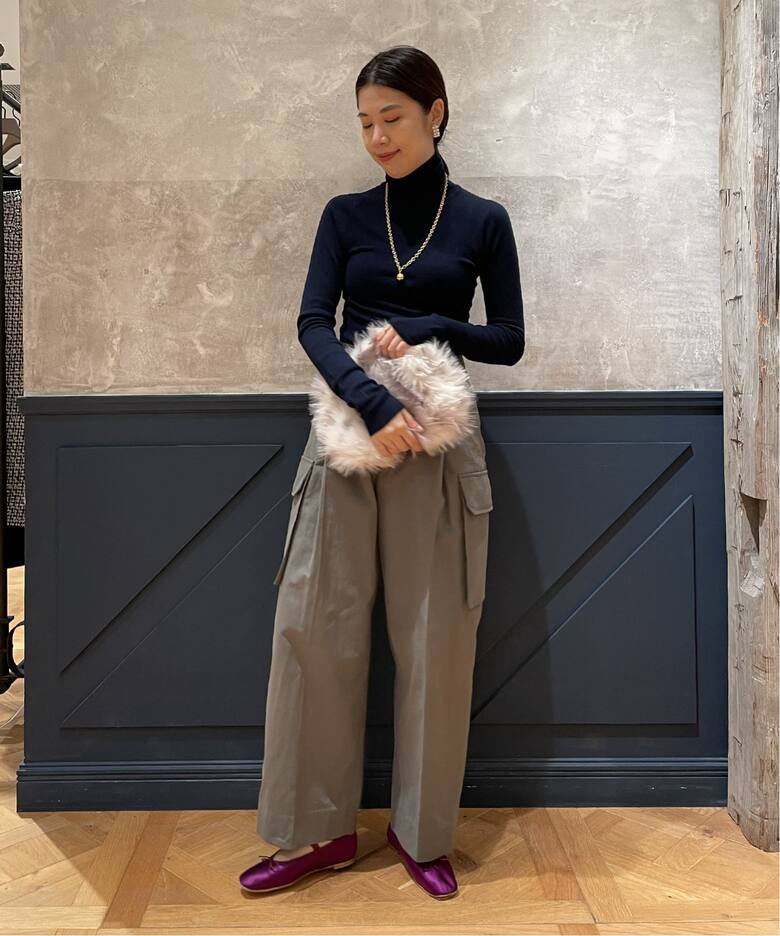 IENA LA BOUCLE Banbury ソフトウールタートルネック（ニット 