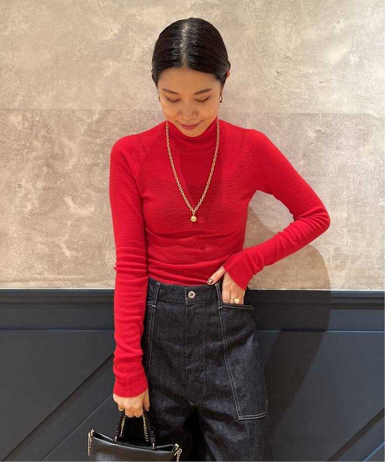 IENA LA BOUCLE Banbury ソフトウールタートルネック（ニット 