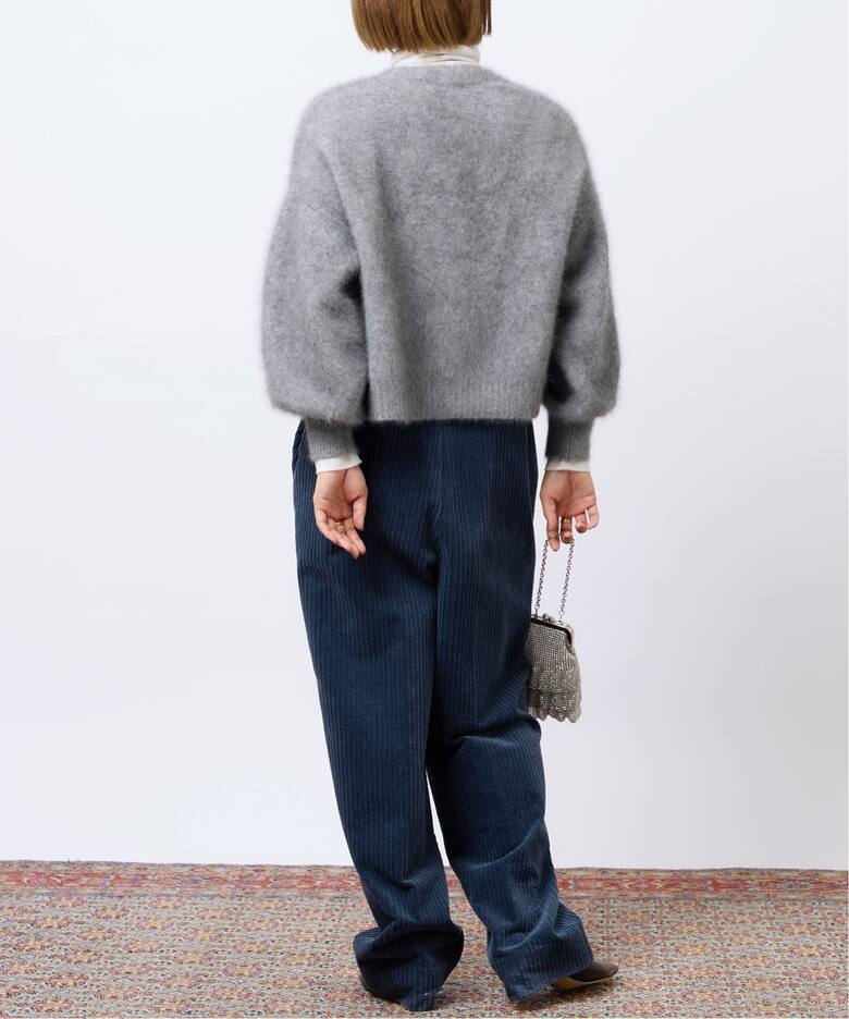 IENA LA BOUCLE ラクーンファーニットカーディガン（カーディガン  