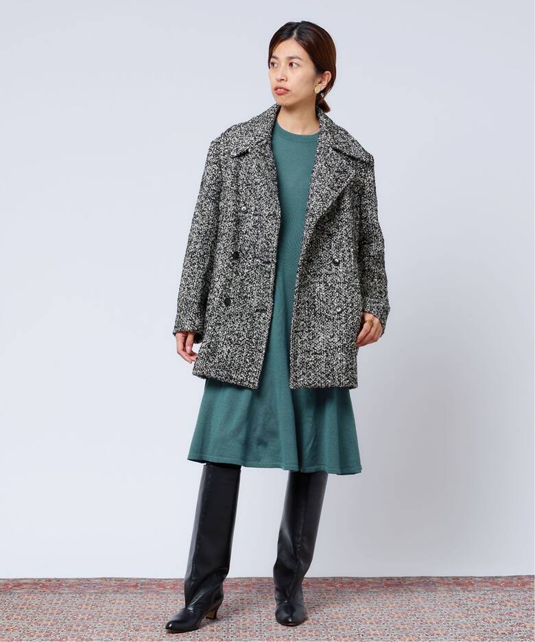 IENA LA BOUCLE VICTORIAニットフレアワンピース（ワンピース）｜IENA 