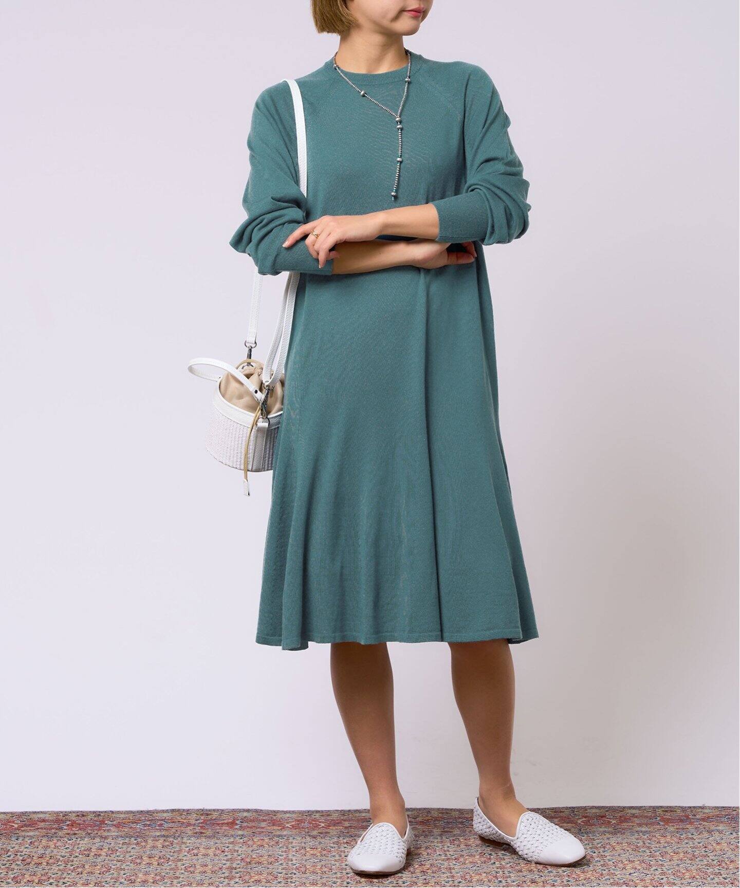 IENA LA BOUCLE VICTORIAニットフレアワンピース（ワンピース）｜IENA 