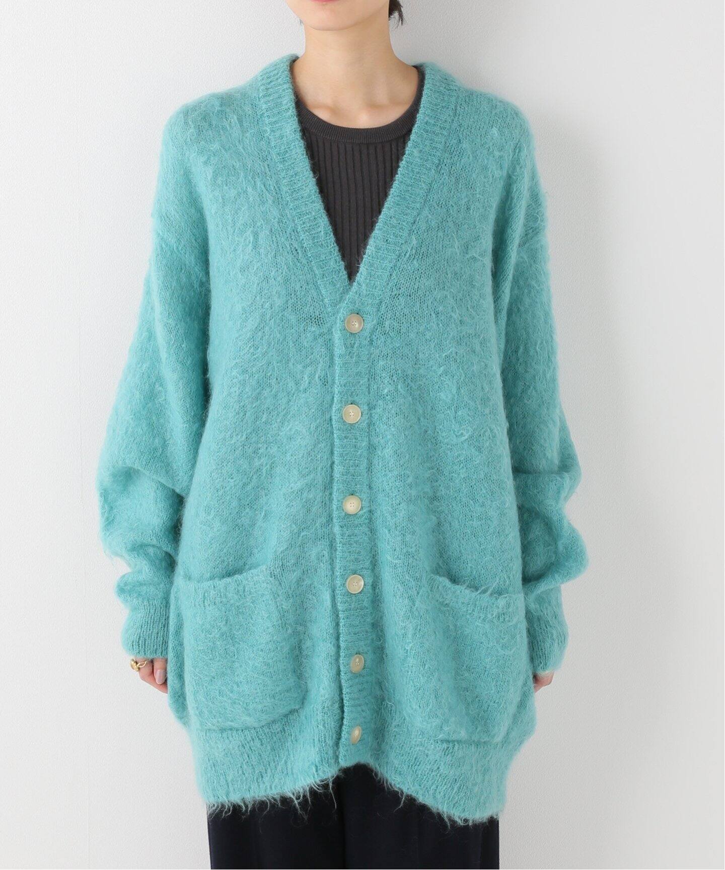 AURALEE/オーラリー】KID MOHAIR MIX KNIT ロングカーディガン  