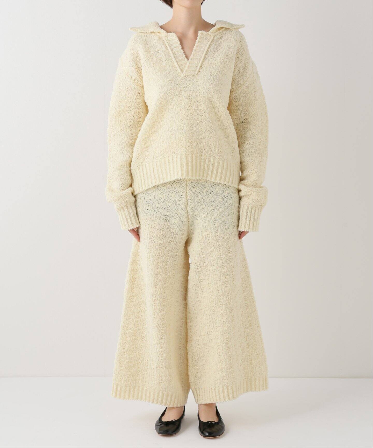 babaco/ババコ】chenille yarn polo（ニット／セーター）｜IENA 