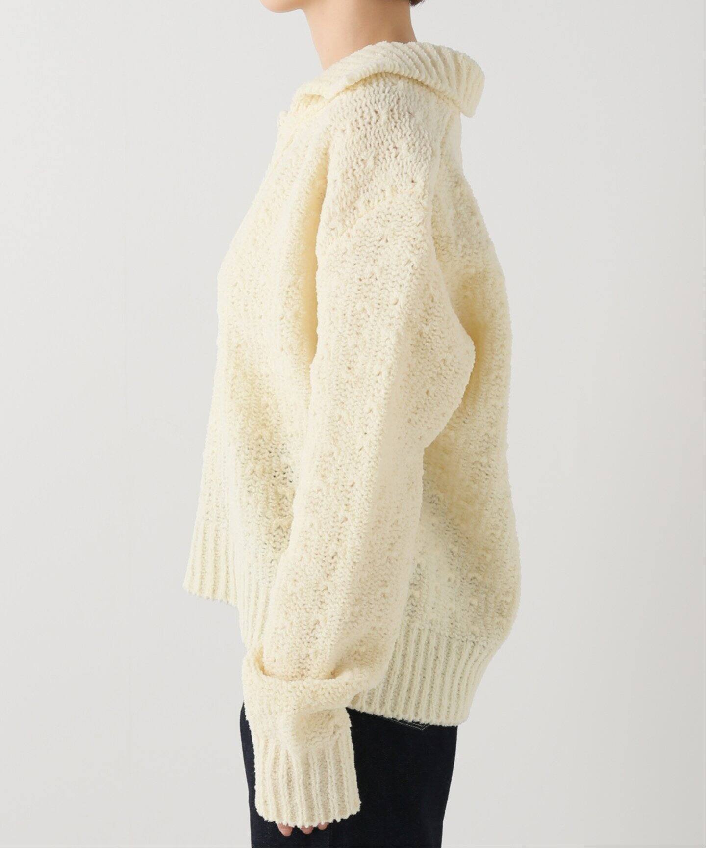babaco/ババコ】chenille yarn polo（ニット／セーター）｜IENA 