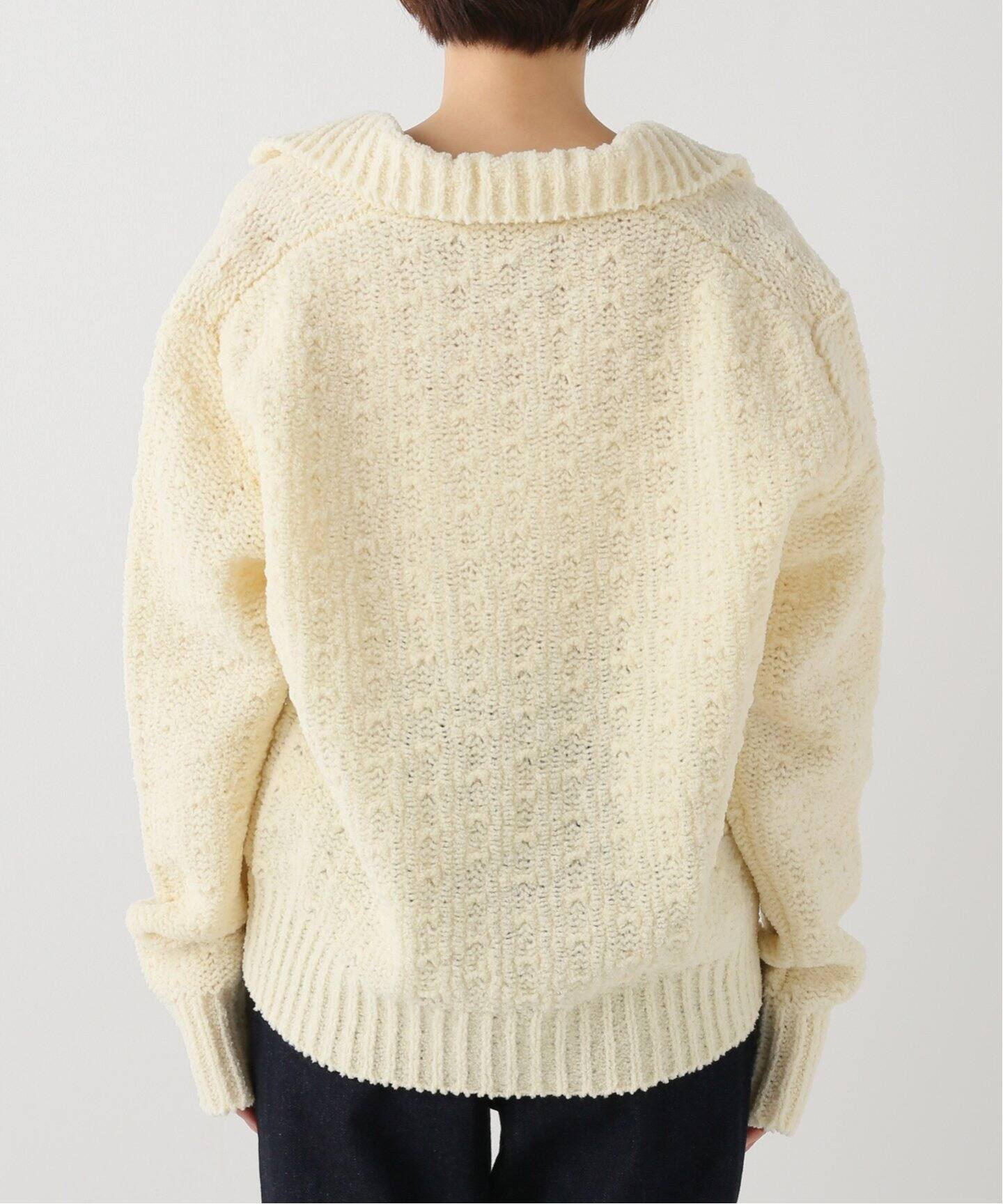 babaco/ババコ】chenille yarn polo（ニット／セーター）｜IENA 