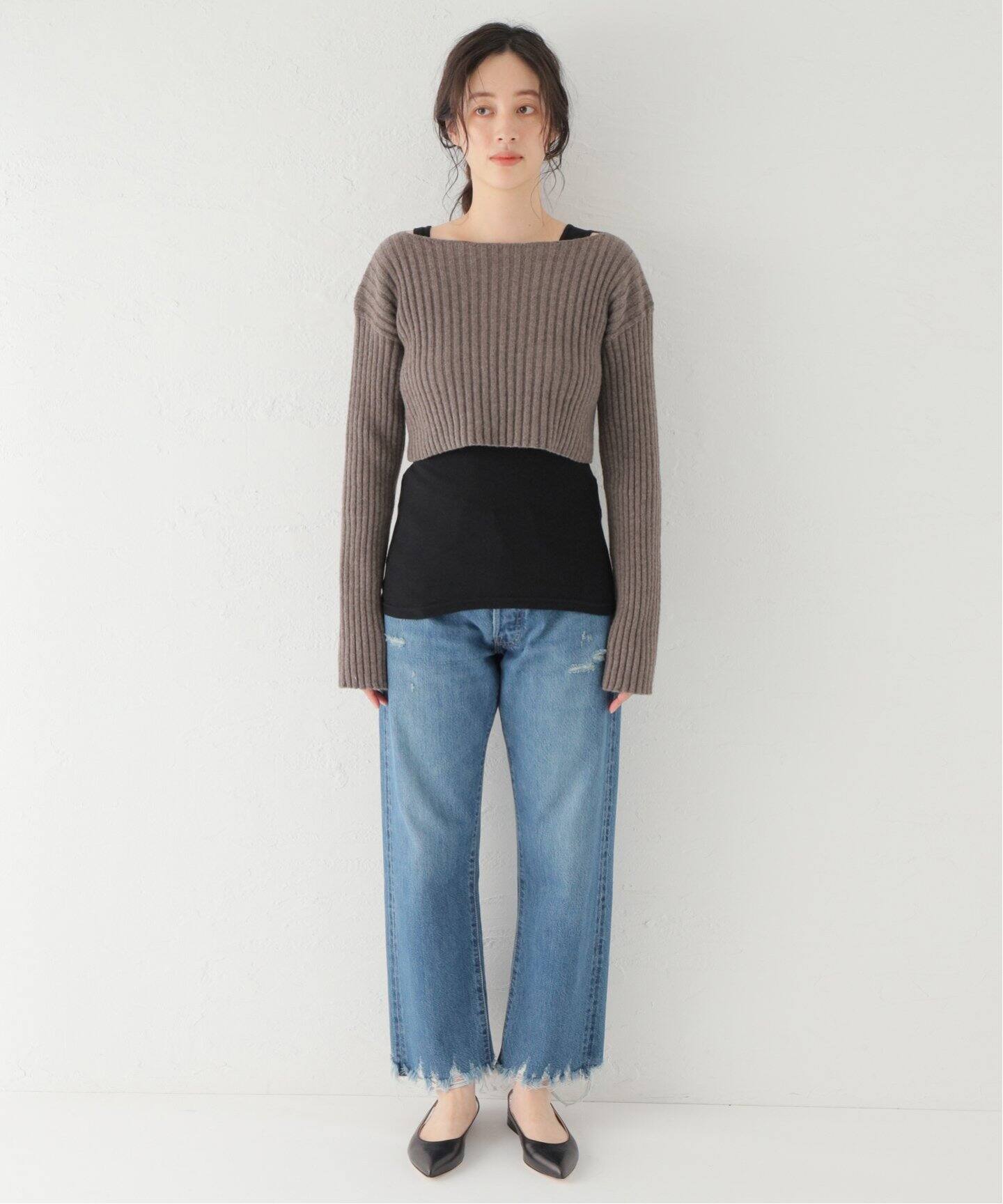 BASERANGE/ベースレンジ】MACAU LONGSLEEVE ニット（ニット／セーター  