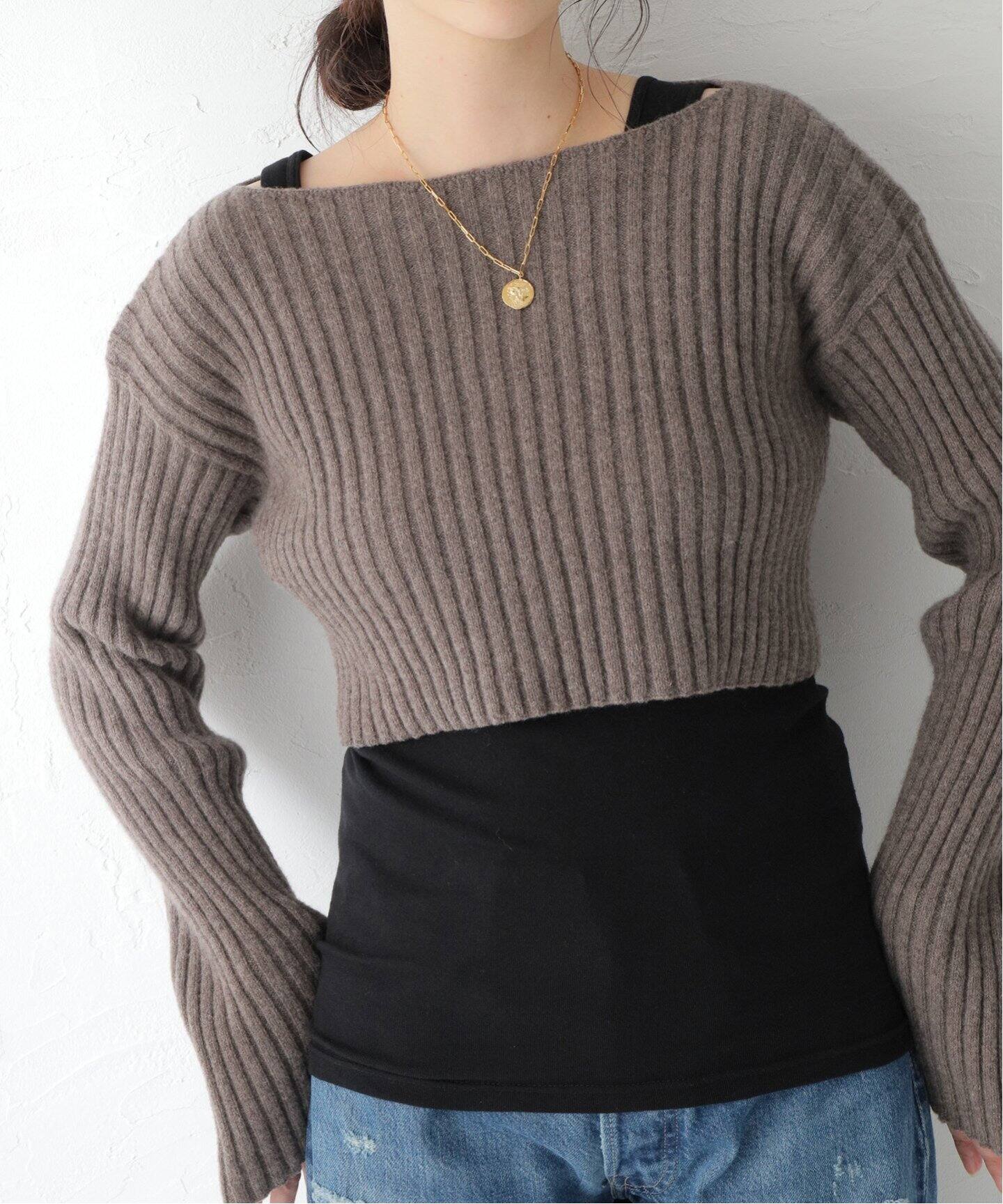 BASERANGE/ベースレンジ】MACAU LONGSLEEVE ニット（ニット／セーター  