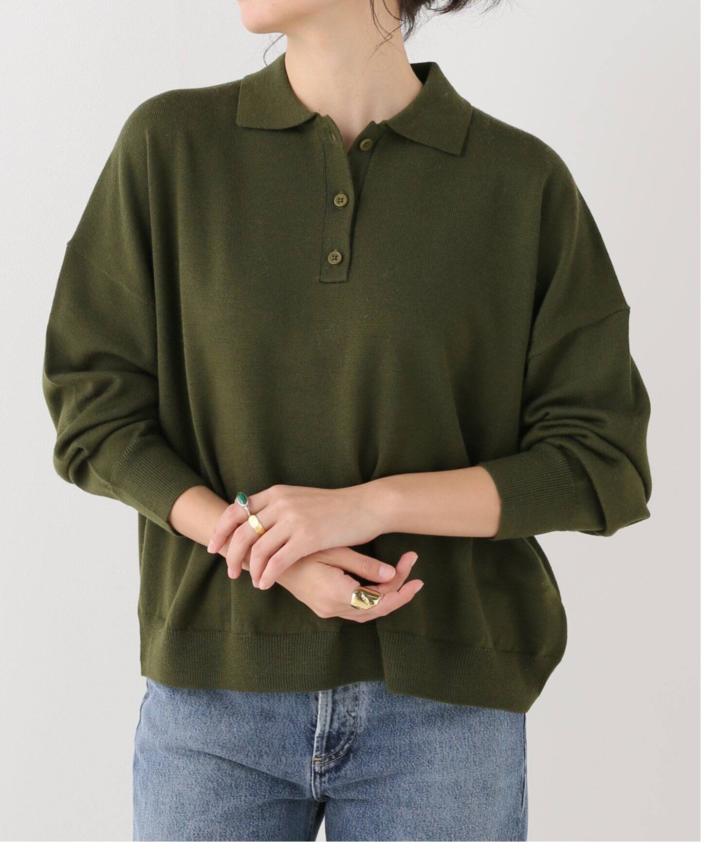 I Love Mr.Mittens/アイラブミスターミトンズ】VITTA BUTTONED POLO T 