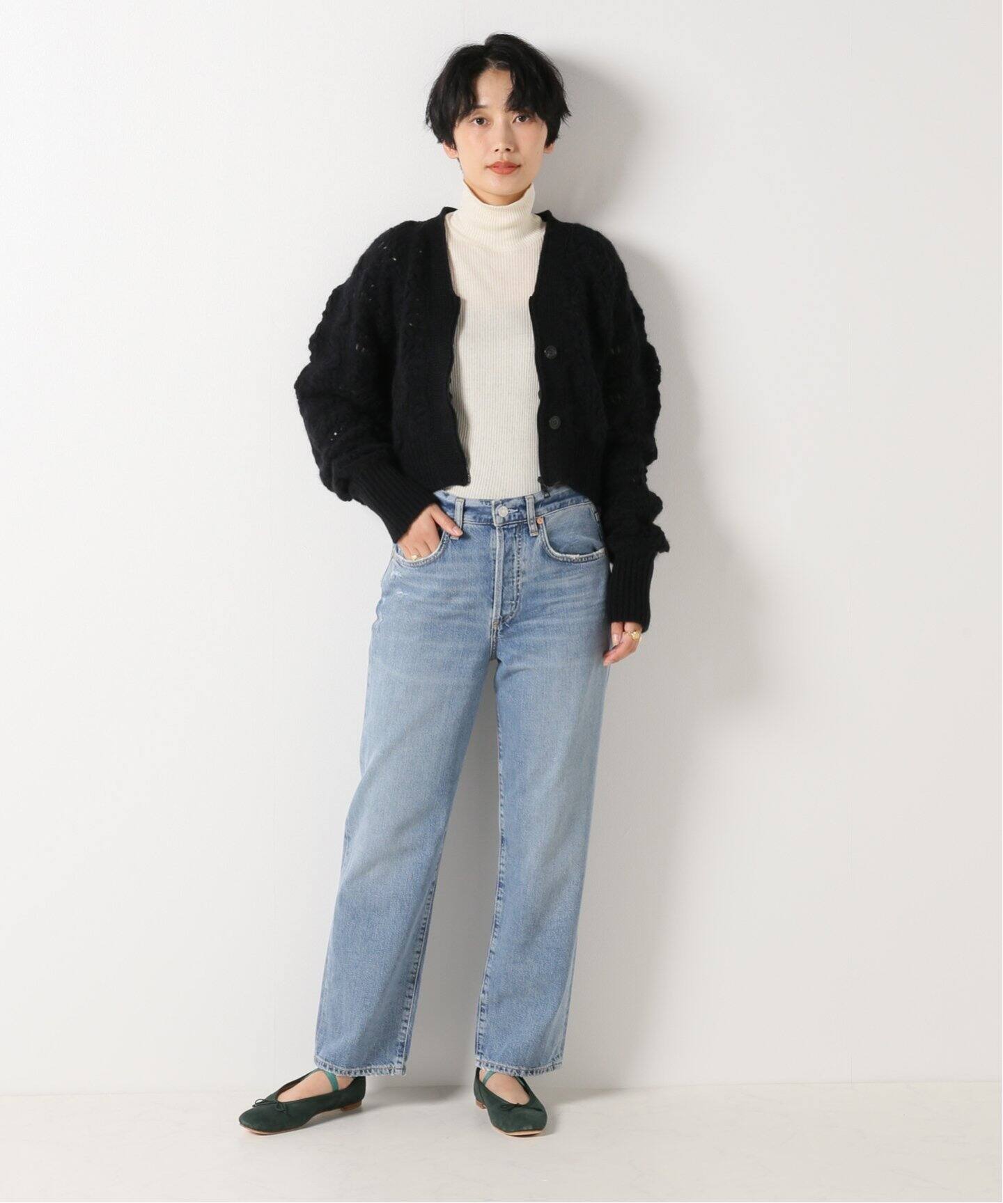 PHOTOCOPIEU/フォトコピュー】 2 WAY CROCHETカーディガン 
