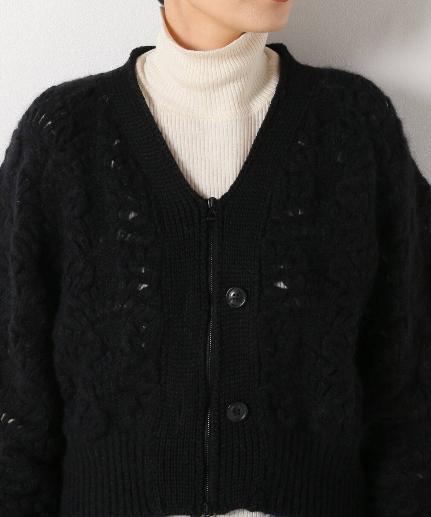 PHOTOCOPIEU/フォトコピュー】 2 WAY CROCHETカーディガン  