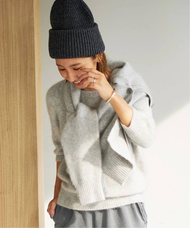 Cashmere Mix Fur 6分袖プルオーバー（ニット／セーター）｜Plage 