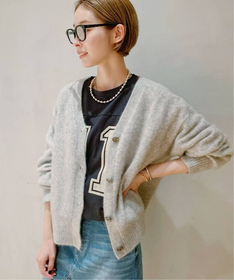 Cashmere Mix Fur カーディガン（カーディガン）｜Plage（プラージュ  