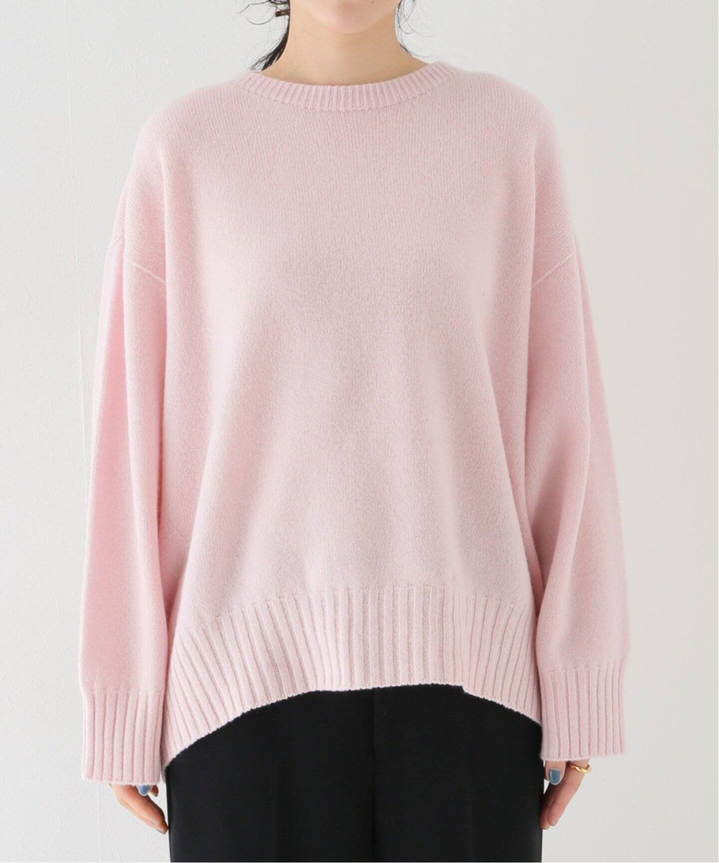 追加》ファインウールワイドクループルオーバー（ニット／セーター  