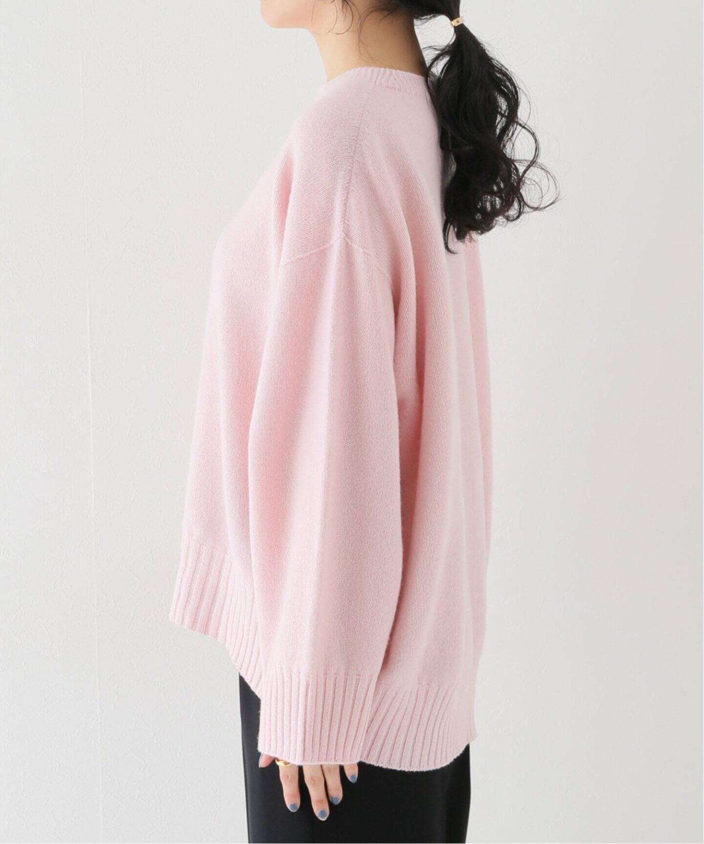 追加》ファインウールワイドクループルオーバー（ニット／セーター  