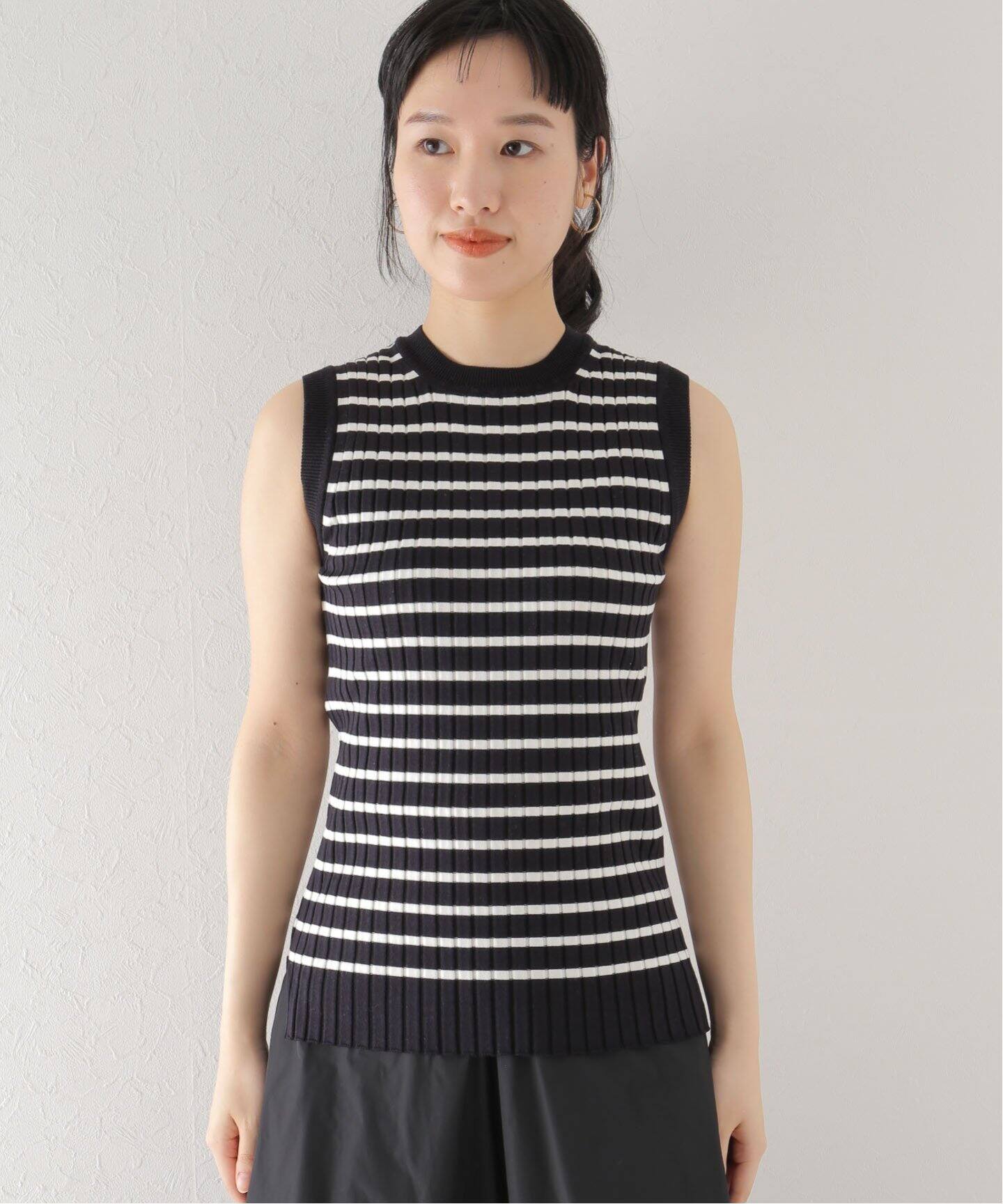 HAVEL studio/ハーヴェル スタジオ】 RIB SLEEVELESS プルオーバー 