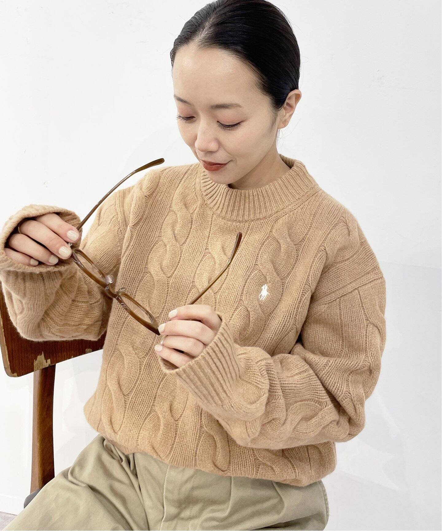 POLO RALPH LAUREN / ポロ ラルフ ローレン】 WL CASH CABLE ニット  