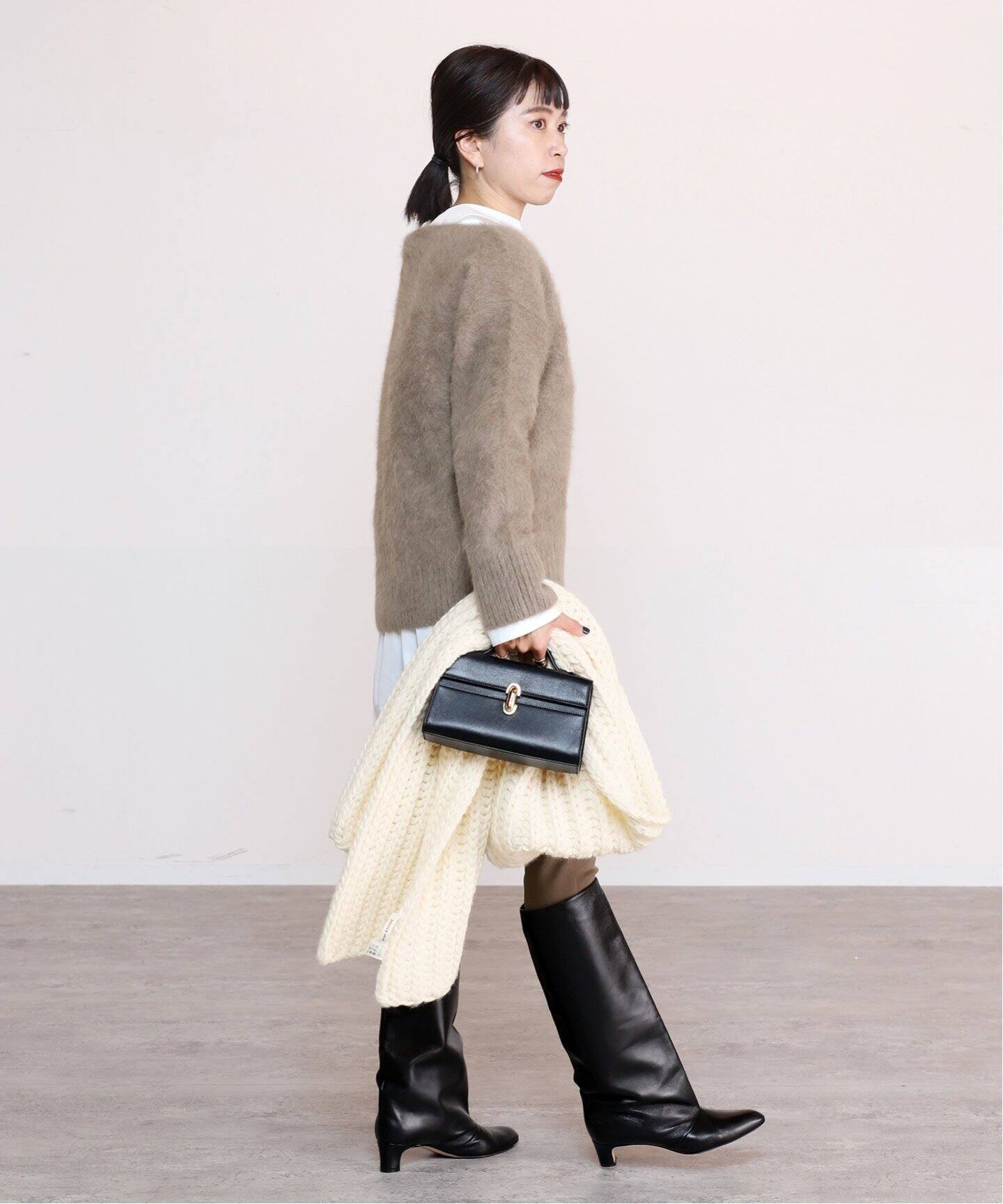 フォックスカシミヤ ボートネックプルオーバー（ニット／セーター  