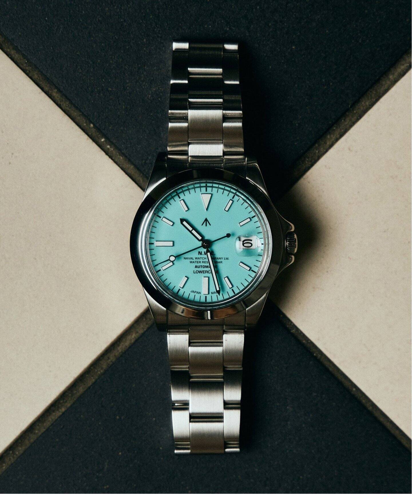 NAVAL WATCH Produced by LOWERCASE for EDIFICE】ターコイズ ウォッチ 