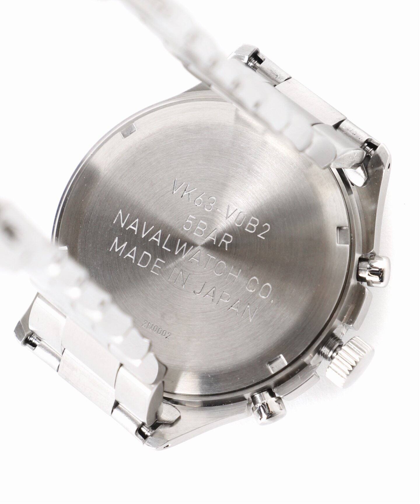 NAVAL WATCH Produced by LOWERCASE】別注 クロノグラフ メタルバンド 