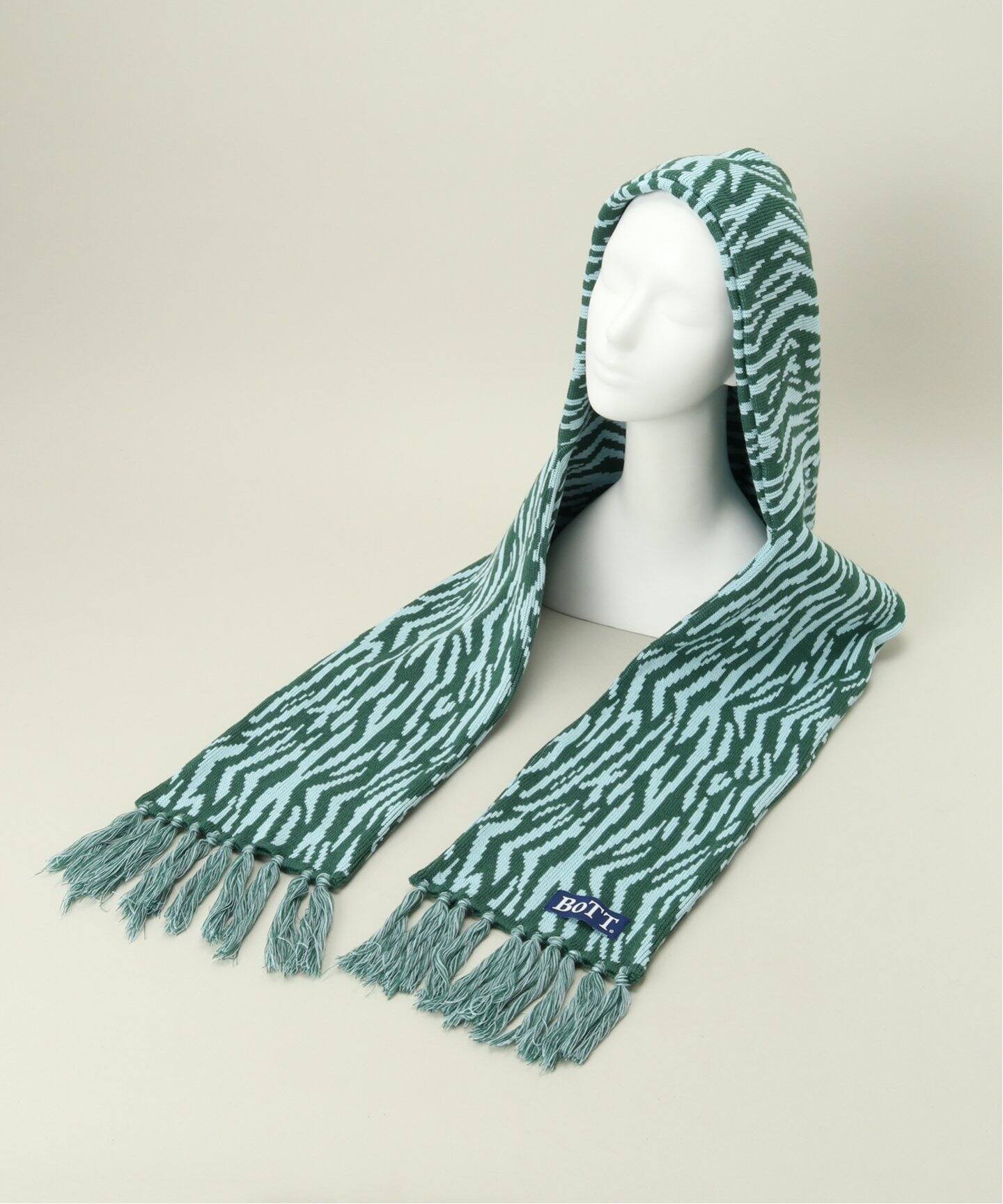 BoTT / ボット】Zebra Hood Scarf（マフラー）｜WISM（ウィズム）の 